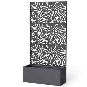 Pot de fleurs en métal pour plantes d'extérieur, élégant et décoratif - Product Image 5