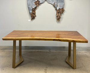 Tables à manger carrées modernes et élégantes, plateau en bois d'acacia massif, pliables, mobilier de restaurant, 6 places, usage commercial, maison, cuisine, centre commercial - Product Image 1