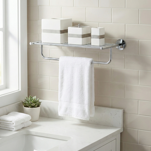 Vente en gros eBay Taiwan fabricant de meubles de rangement pour la maison MIT bricolage articles ménagers métal mural salle de bains organisateur Rack - Product Image 1