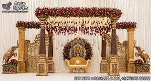 Decoración para Bodas del Sur de la India, Avni Mandap Muhurtham, Estilo Tradicional Elegante, Fibra de Vidrio Irrompible, Duradera, Venta al Por Mayor - Product Image 2