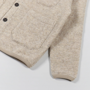 เสื้อคลุมคาร์ดิแกนขนสัตว์ผสมหนานุ่มสำหรับฤดูหนาว ยี่ห้อ Universal Works คอวี ติดกระดุมด้านหน้า มีกระเป๋าปะ  งานถักแบบลำลอง เหมาะสำหรับใส่ทำงาน - Product Image 5