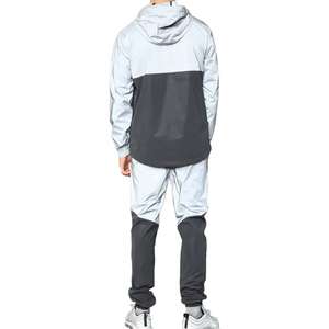 Men's Autumn Printed Windbreaker Jacket and <b>Trouser</b> Two-Piece Set Quick Dry Street Style Windbreaker Set - Product Image 6