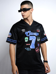 เสื้อยืดพิมพ์ลายตามสั่ง ระบายอากาศได้ดี แขนสั้น เสื้อผ้ากีฬา เสื้อลำลอง เสื้อเจอร์ซีย์ เสื้อฟุตบอลคอวีตาข่ายสำหรับผู้ชาย - Product Image 2
