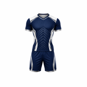 Ensemble d'uniformes de football sublimés de qualité supérieure – Maillot et short personnalisés, tenue d'équipe d'élite, coupe performante pour les clubs - Product Image 1