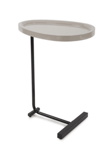 Mesa de Centro Redonda, Mesa Auxiliar, Diseño Moderno Minimalista con Marco Metálico, Ligera y Fácil de Limpiar, Mueble para Sala de Estar - Product Image 3