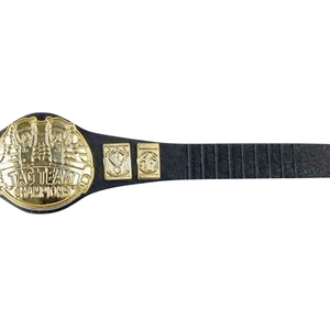 Cinturón de Campeonato de Lucha en Parejas con Emblema Dorado, Cinturón de Título de Cuero Personalizable de Primera Calidad para Deportes y Coleccionistas - Product Image 6