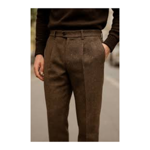 Best Seller High Quality 100% <b>Wool</b> Woolen Trousers Steve James Men's Zipper Fly <b>Pants</b> Breathable Anti-Wrinkle Feature Suits - Product Image 1