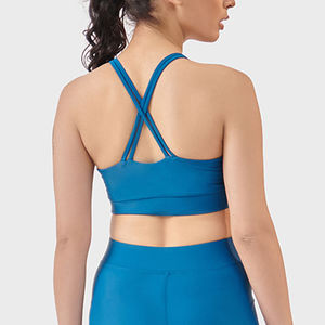 High Quality Lightweight Women's Sports Bra Custom Logo Printed Breathable Quick Dry Sustainable Yoga Active Wear High Support - Product Image 4