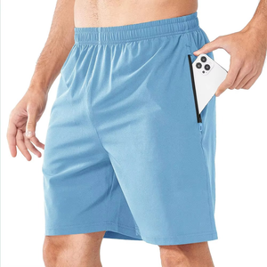 กางเกงวิ่งผู้ชายคุณภาพสูง น้ำหนักเบา แห้งเร็ว กางเกงออกกำลังกาย มีกระเป๋าซิป โพลีเอสเตอร์ รับผลิตตามแบบ OEM พร้อมสกรีนโลโก้ จำหน่ายจำนวนมาก - Product Image 1