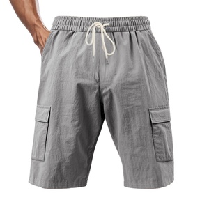 Short de travail américain multi-poches pour hommes Pantalon de sport décontracté en lin Short droit pour hommes 2026 - Product Image 4