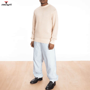 Pull-over tricoté surdimensionné à manches longues anti-rides, nouvelle collection, qualité supérieure, personnalisable avec logo - Product Image 3