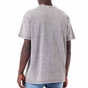 เสื้อยืดทรงหลวมสไตล์วินเทจ ล้างสีแบบแอซิดวอช แขนสั้นสำหรับฤดูร้อน แบบสั่งทำตามเทรนด์ใหม่ล่าสุด - Product Image 2