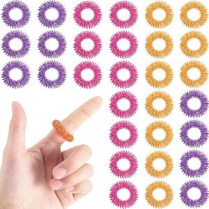 Set di 30 Anelli Sensoriali per Agopressione, Massaggiatore Antistress per Adolescenti e Adulti, Massaggiatore per Mani - Product Image 1