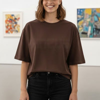 Redelijke prijs, beste kwaliteit, topverkoper, dames boxy T-shirt groothandel, ademend, sneldrogend dames boxy T-shirt