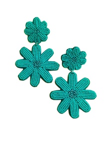 Vintage Women's Hand Embroidered Earrings Beautiful Parrot Multi-sequin Beaded Drop Earrings for Parties for <b>Girls</b> - Product Image 3