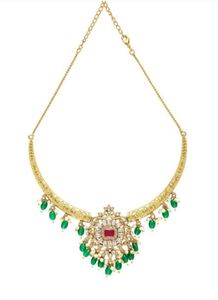 Juego de Joyería Chapada en Oro PVD de 18K, Resistente al Agua y al Deslustre, Collar Geométrico Hasli con Aretes, Venta al Por Mayor - Product Image 3