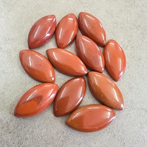 Cabujón de Jaspe Rojo Natural AAA+ en Forma de Marquesa con Reverso Plano, Piedra Preciosa Calibrada para Joyería - Product Image 4