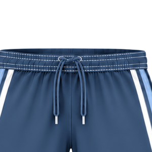 Steel Blue <b>White</b> Rugby <b>Shorts</b> Team Uniform Breathable Lightweight Custom Training Sportswear Athletic Performance <b>Shorts</b> - Product Image 5