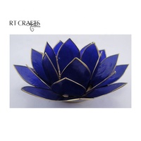 Porte-bougie en coquille de Capiz, couleurs des chakras, fait main, luxe, multifonctionnel, pour bougies chauffe-plat et votives, pour Diwali, Noël, anniversaires
