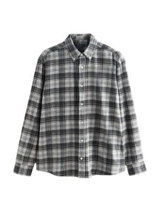 Chemise formelle à manches longues à carreaux en tissu 100% coton pour hommes - Product Image 2