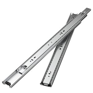 Glissières de tiroir à roulement à billes à extension complète de 18 pouces, capacité de charge de 100 lb, rails de commode robustes à montage latéral, 10 paires, largeur de 45 mm - Product Image 5