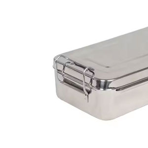 Premium Quality German Stainless Steel Manual Instrument <b>Boxes</b> Custom Branding Surgical Holloware Hospital Grade <b>Medical</b> Storage - Product Image 4
