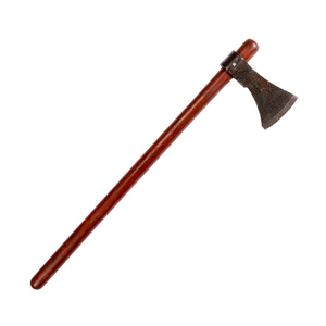 Hache Viking artisanale OEM personnalisée en acier carbone 45, double lame, manche en bois, pour camping et bushcraft THEWIZ CRAFTS - Product Image 1