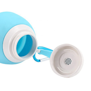 ขวดน้ำซิลิโคนแบบพับได้สำหรับเดินทาง19ออนซ์/550มล. สีออกแบบโลโก้ได้ตามต้องการ - Product Image 5