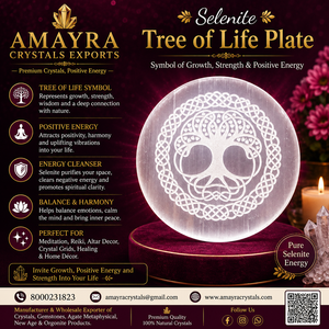 Vente en gros de plaques de sélénite gravées Sri Yantra de 5-7 mm, gravier de cristal naturel en vrac pour la vente de Noël chez Amayra Crystals Exports - Product Image 3