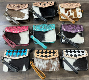 Monedero de Cuero Genuino Hecho a Mano, Pequeño y Lujoso, Mini Cartera de Cuero Vacuno con Pelo, de Alta Calidad para Mujer - Product Image 5