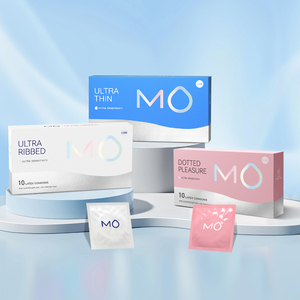 Préservatifs en latex pour hommes, coupe régulière, ultra-ribbed, 10 unités, fabrication directe d'usine MO, prix avantageux - Product Image 4