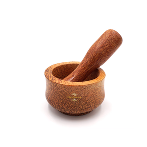 Handcrafted Coconut Wood Mortar and Pestle Premium Kitchen <b>Herb</b> <b>Grinder</b> for Global Wholesale Market - Product Image 1