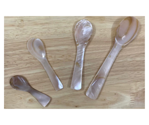 Cuillère en coquillage de haute qualité avec manche en céramique, provenant d'un fournisseur vietnamien - Ustensile en coquillage pour le service - Product Image 1