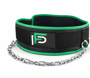 เข็มขัดยกน้ำหนักคุณภาพพรีเมียมสำหรับการฝึกความปลอดภัย ผลิตจากโพลีโพรพิลีน พร้อมโซ่เหล็กแข็งแรง รองรับการดึงข้อและพยุงหลัง - Product Image 1