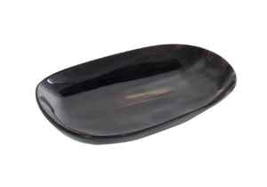 Ensemble de 3 plateaux de service en corne de différentes tailles pour la décoration de table de restaurant - Product Image 2