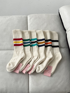 Chaussettes épaisses et solides pour femmes, avec coussinets supplémentaires, séchage rapide, haute élasticité, longueur mi-mollet, style classique, fabriquées en coton peigné doux et respirant - Product Image 2