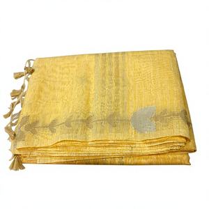 ผ้าซารีวิสโคสแบบดั้งเดิมสำหรับงานปาร์ตี้ฤดูหนาวสัมผัสนุ่มหรูหรา พร้อมคุณสมบัติการดูดซับความชื้นและป้องกันรอยยับ - Product Image 2