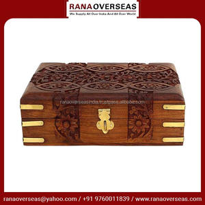 กล่องเครื่องประดับไม้คุณภาพสูงขายดีการออกแบบดอกไม้หรูหราสำหรับสร้อยคอสร้อยข้อมือต่างหูงานฝีมือไม้ตัวเลือกขายส่ง - Product Image 5