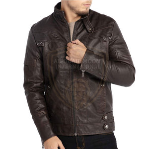 Sustainable Heavy Duty Leather <b>Winter</b> <b>Jacket</b> Waterproof Leather <b>Jacket</b> <b>Cheap</b> Price Leather <b>Jacket</b> - Product Image 3