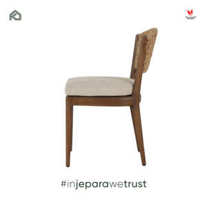 Modern Comfortable Durable Eco-Friendly Waterproof Contemporary Outdoor Garden <b>Dining</b> Chair Solid Teak Wood Handwoven Rattan - Product Image 2