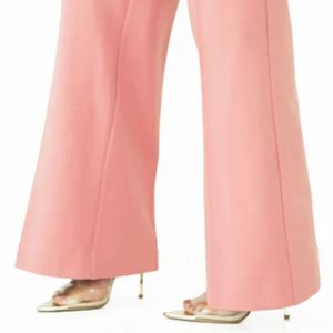 Pantalones de Punto AKA Ponte para Mujer, Cintura Alta, Pierna Recta, Rosa Verde, Elásticos, Formales, Casuales, Ropa Griega para Hermandades - Product Image 3