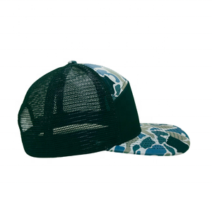 ODM OEM Vietnam Hat Factory Ri168 Sombreros de camionero de malla de 7 paneles Old School Camo Mesh Hat Custom Camo Ri 168 Sombrero de camionero Sombreros de impuestos bajos - Product Image 4