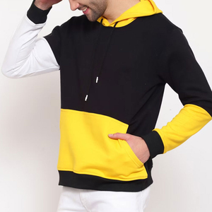 Wholesale 100% Cotton <b>Fleece</b> <b>Men's</b> Slim Fit Pullover Hoodies Anti-Pilling <b>Lined</b> Pocket Design Solid Casual Autumn OEM Service - Product Image 2