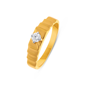Anillo de Diamantes Solitario para Hombre Imperium, Anillo de Diamantes The Sovereign’s Embrace, Banda Eternal Radiance Legacy - Product Image 1