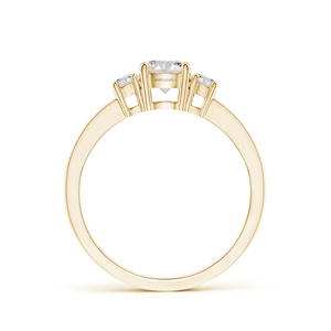Bague de fiançailles pour femme, diamants brillants cultivés en laboratoire, certifiés IGI, plaqué rhodium, or 10K 14K 18K, argent 925 935 - Product Image 4