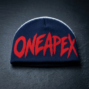 Custom Navy Blue Knit Beanie Hat Red Custom Logo Ribbed <b>Winter</b> <b>Cap</b> Unisex Streetwear Fashion Headwear Wholesale OEM Manufacture - Product Image 4