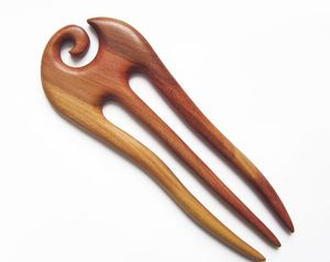 Wooden U Shape Hair Fork Handmade Natural Wood Hair Pin For Women Bun Stick Hair Accessories - Product Image 3