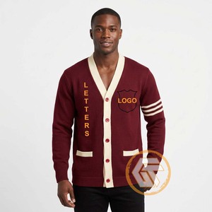 Tresors grecs – Cardigan décontracté brodé en acrylique Alpha de haute qualité pour hommes, personnalisé avec le symbole de la fraternité grecque Psi, respirant pour l'hiver - Product Image 2