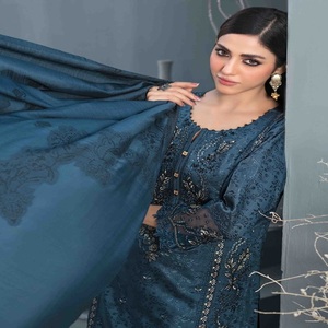 Costumes Panjabi pour femmes-Salwar Kameez Viscose 3 Pièces Brodé Ethnique Design Moderne Quotidien/Fête Porter Couture Personnalisée - Product Image 6