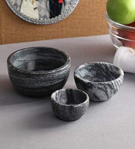 Bols décoratifs multifonctionnels en marbre faits à la main pour la maison, la cuisine et les occasions de Diwali - Product Image 3